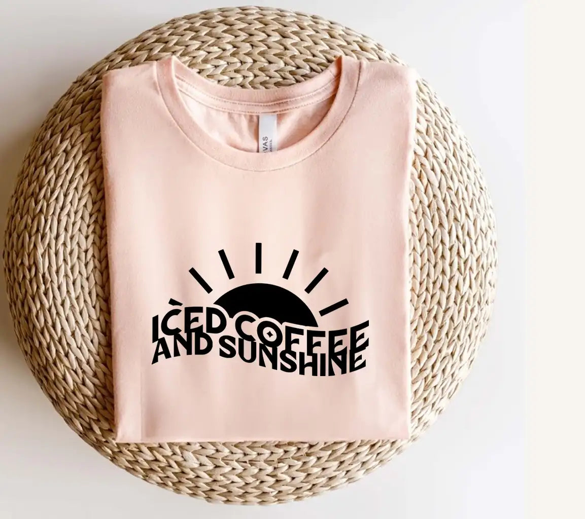  Iced Coffee & Sunshine SVG Design SVG