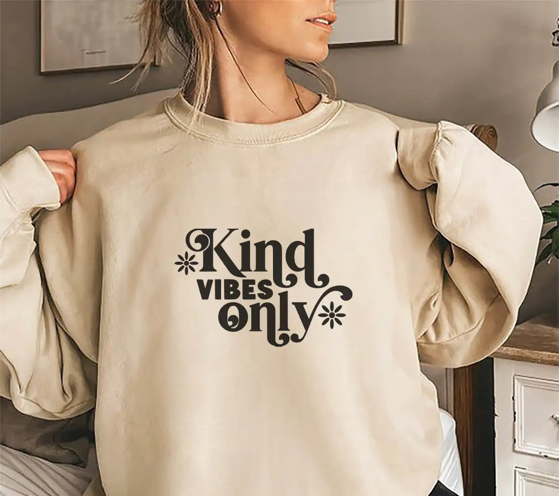 Kind Vibes Only SVG -  Huge Kindness Sign Design SVG