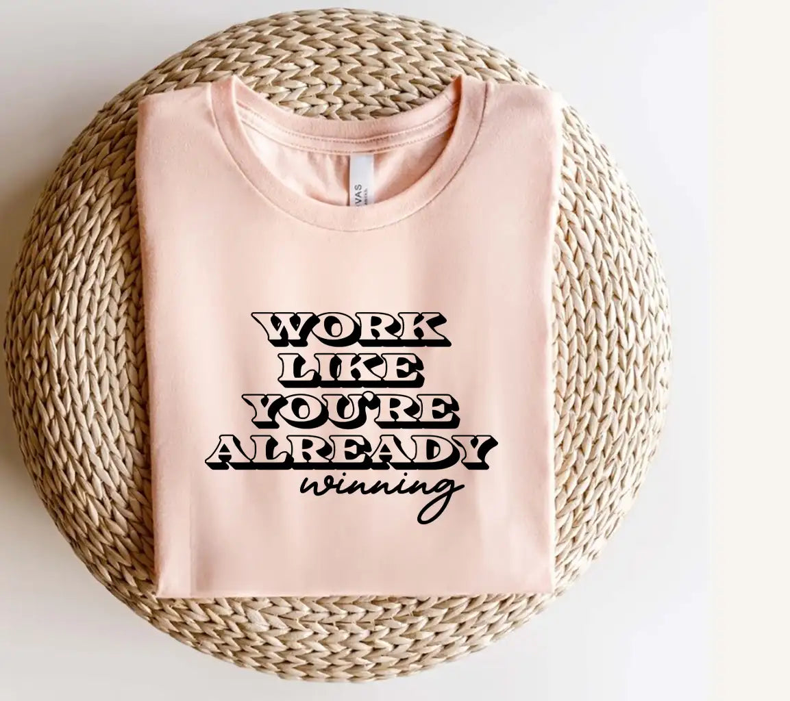 Work Like Youre Already Winning SVG Design - Huge Notebook SVG