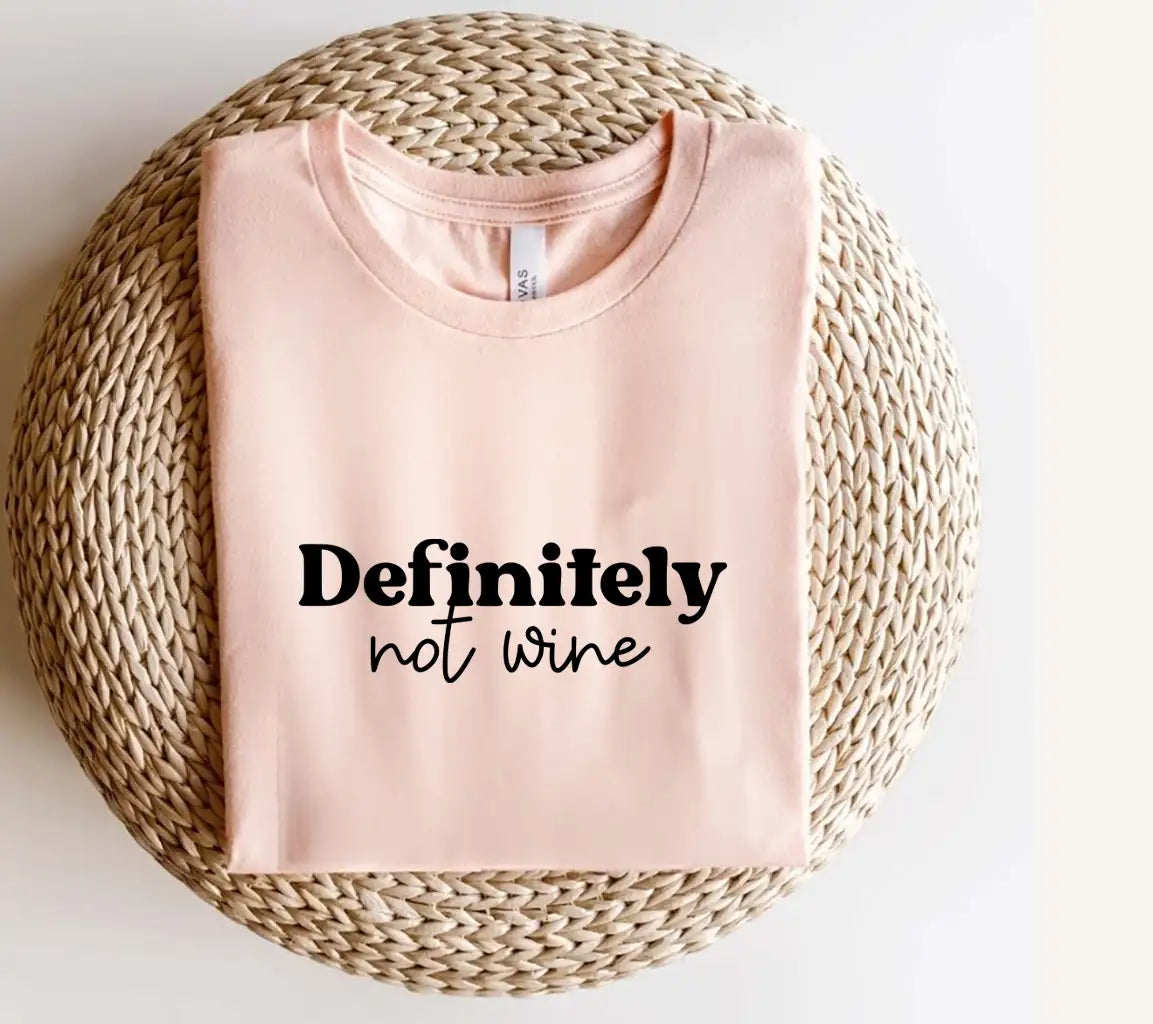 Definitely Word SVG & Definitely Not Wine Mug SVG - White Background SVG