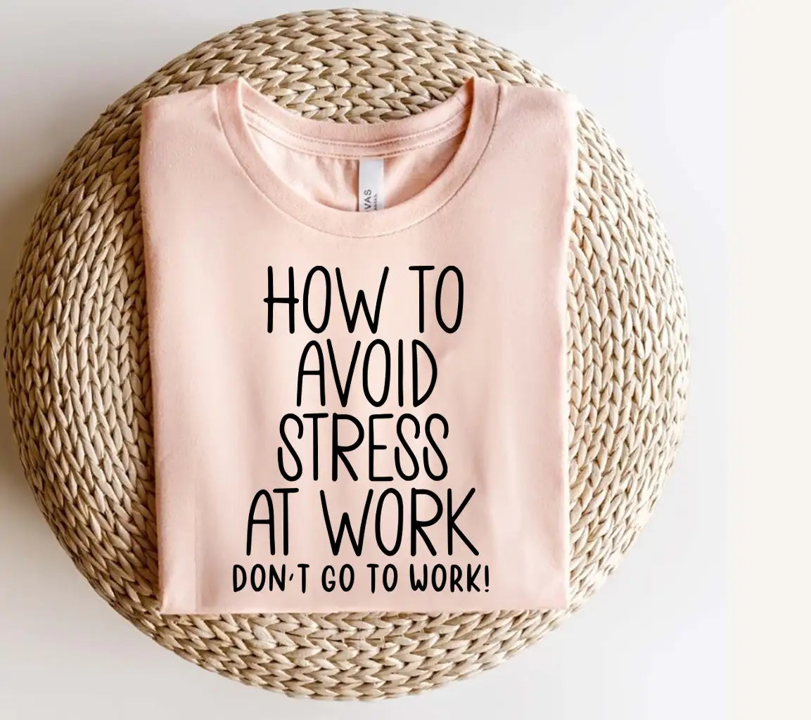 ## How to Avoid Stress at Work SVG Design - Office Mug SVG