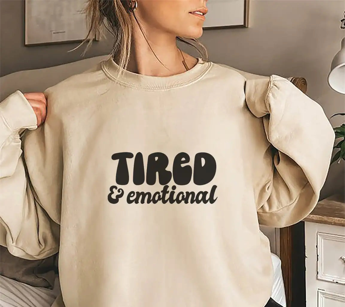 Tired & Emotional  SVG Design for Office Mugs SVG