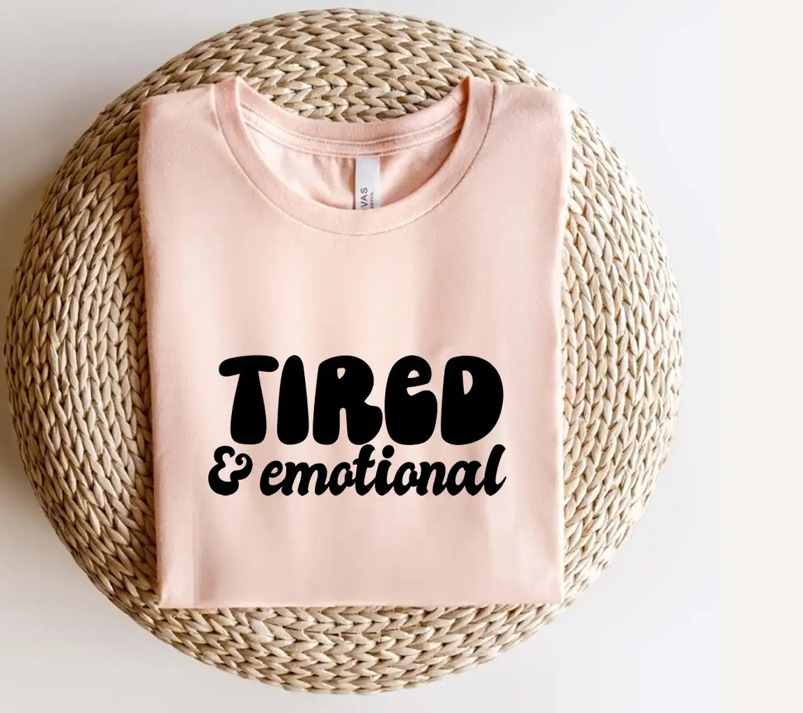 Tired & Emotional  SVG Design for Office Mugs SVG