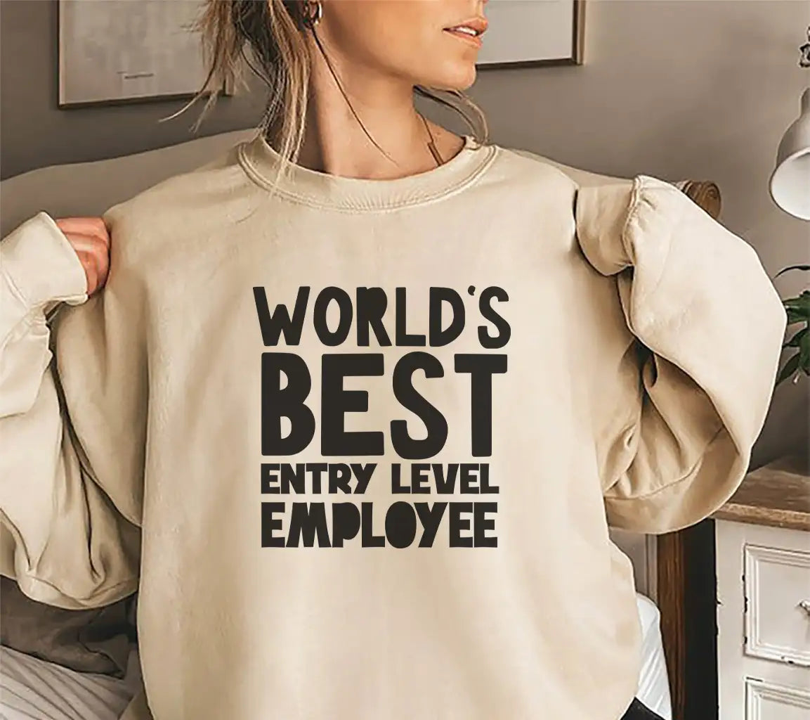 Worlds Best Entry Level Employee SVG Design for Office Mugs SVG