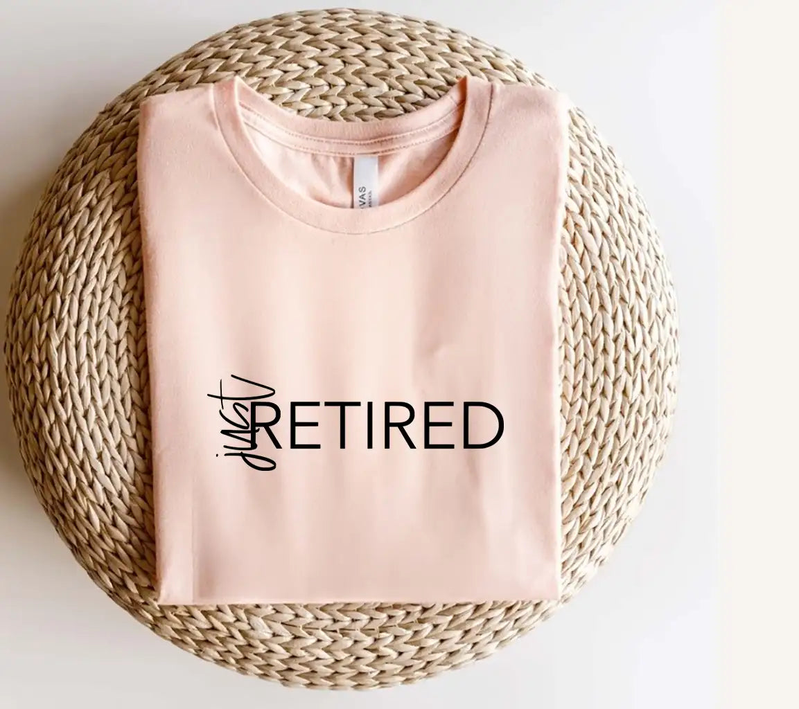 Retired Word SVG - White Background - Huge Retirement Design SVG