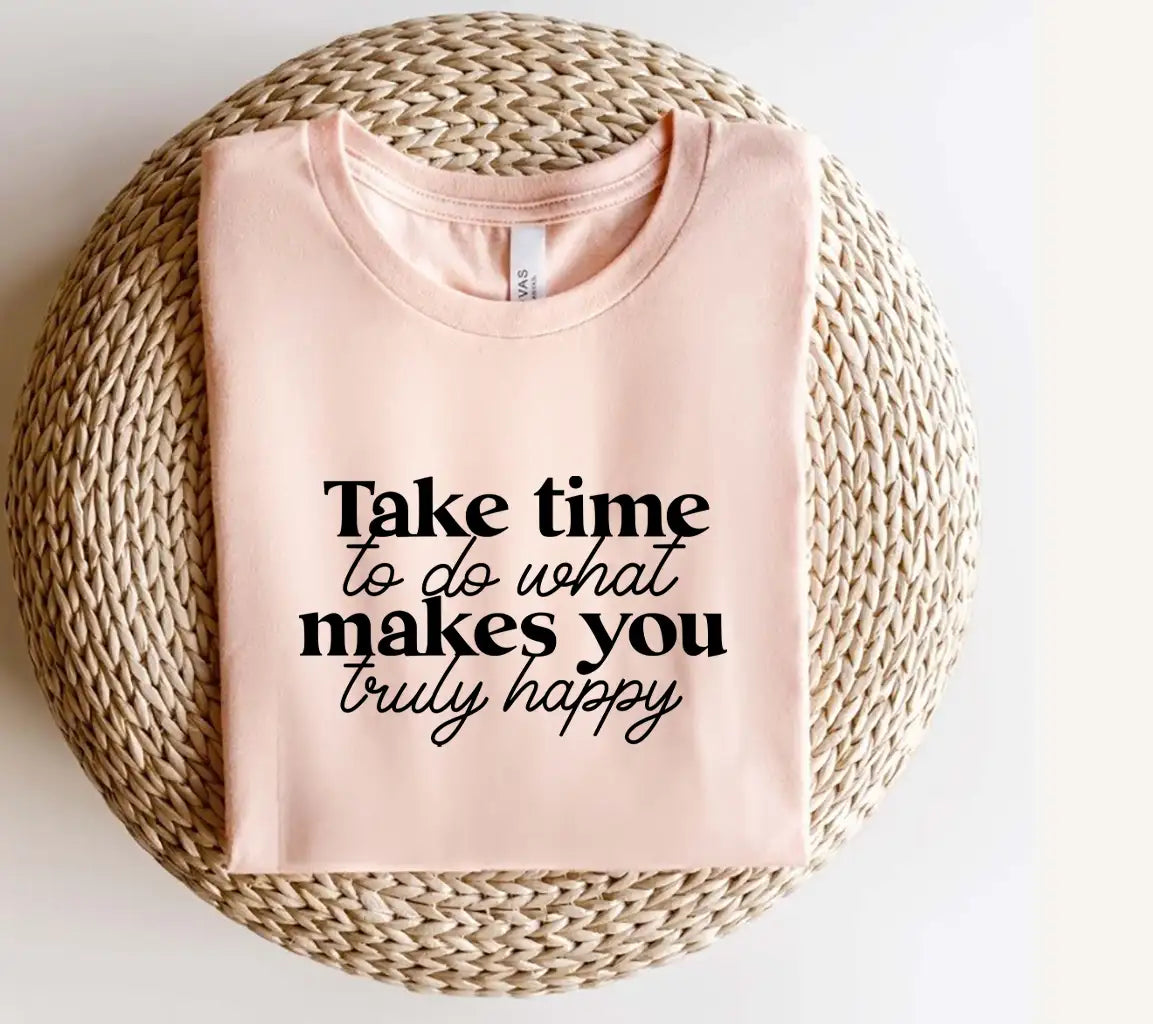 Take Time for Happiness SVG - Retirement Quote Design SVG