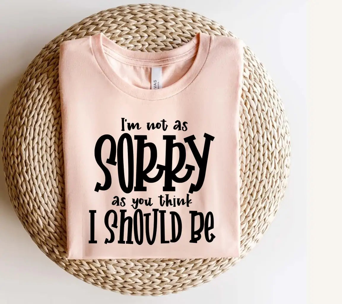 Sarcastic Not Sorry SVG - Huge Quote Design SVG