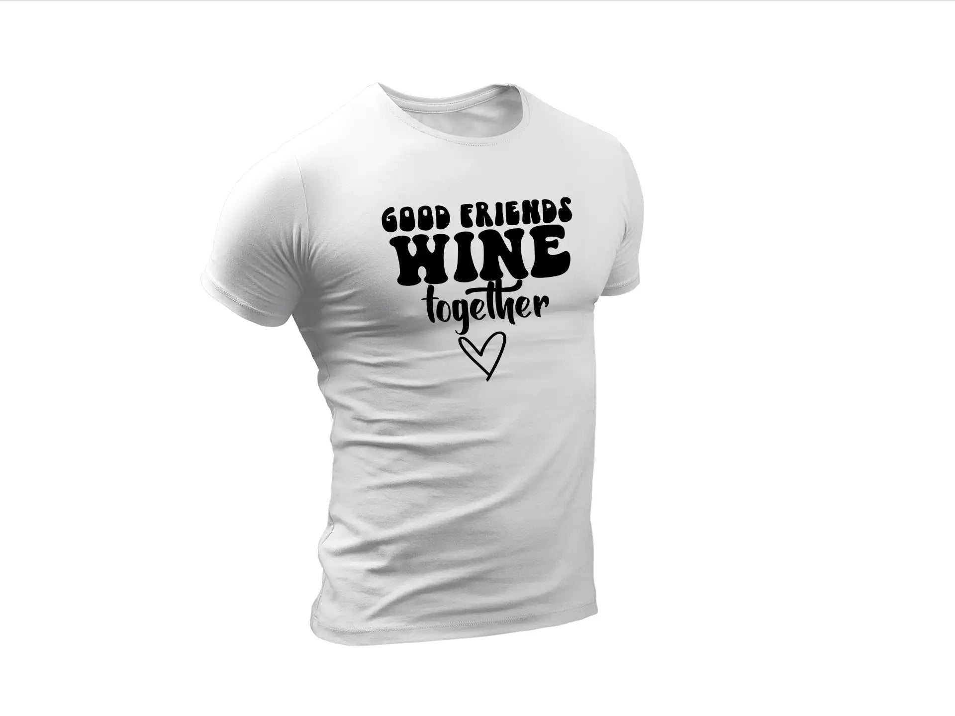 Good Friends Wine Together SVG - Funny Sarcastic Quote Design SVG