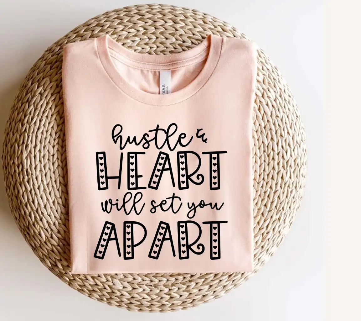 Hustle & Heart  SVG Sign - Small Business Owners SVG