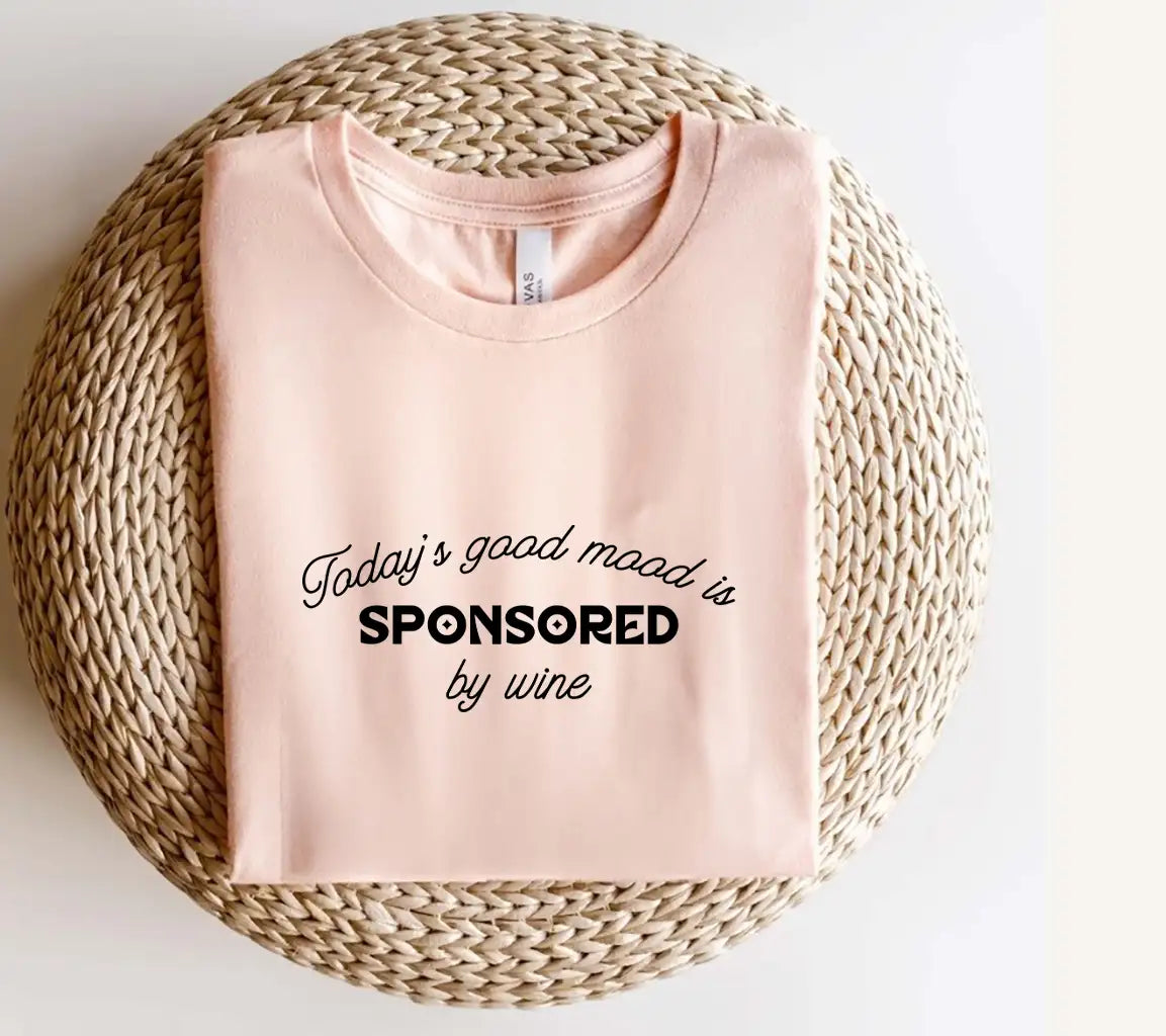 Todays Good Mood Is Sponsored By Wine SVG Tote Bag Design SVG