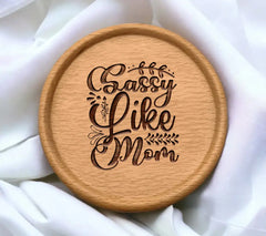 Sassy Mom SVG Cut File -  Drawing for Mothers Day SVG