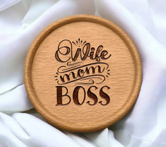 Wife Mom Boss SVG Design -  SVG
