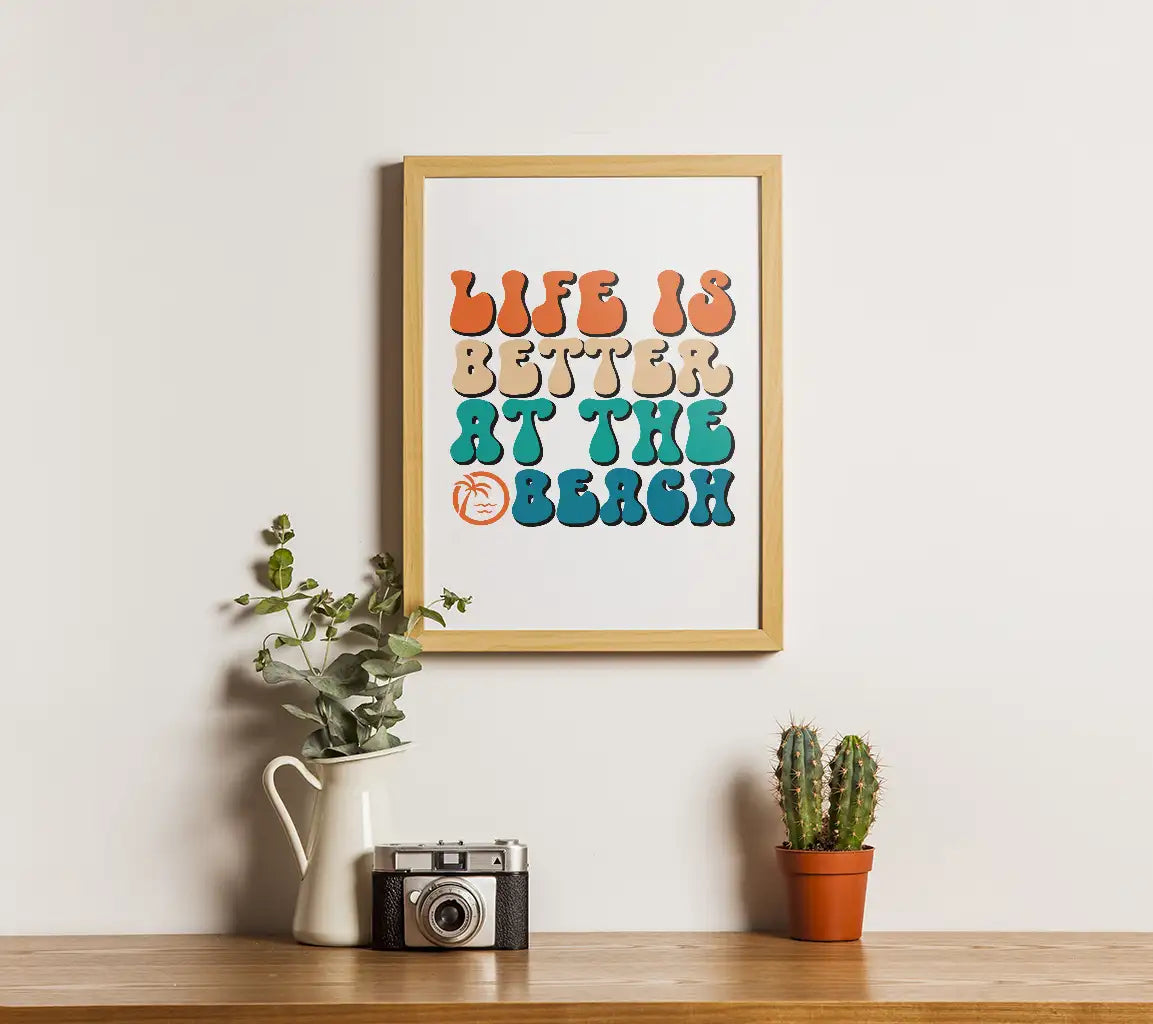Life is Better at the Beach - Retro Summer SVG Design SVG