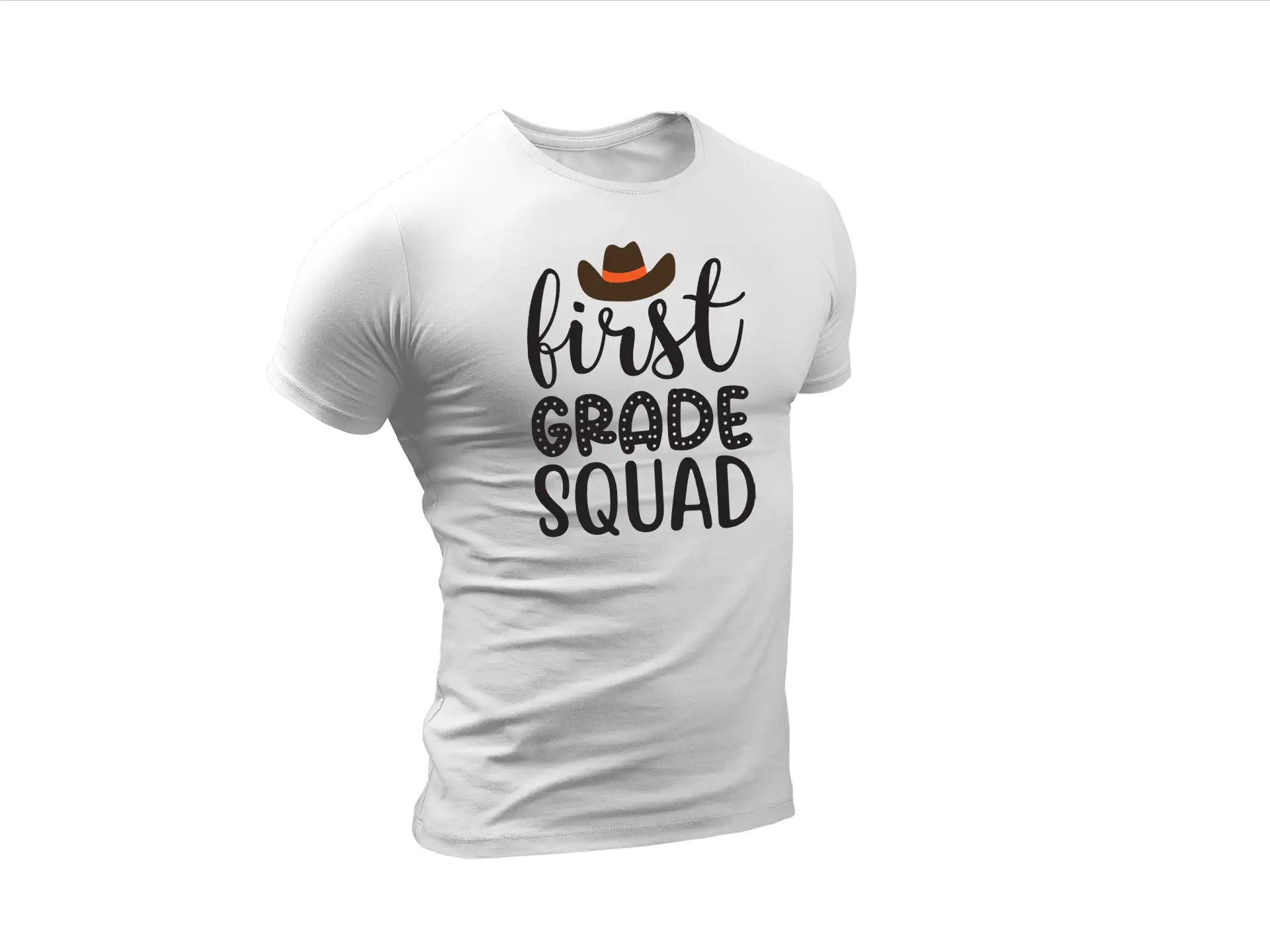 First Grade Squad Cowboy Hat SVG - School Design SVG