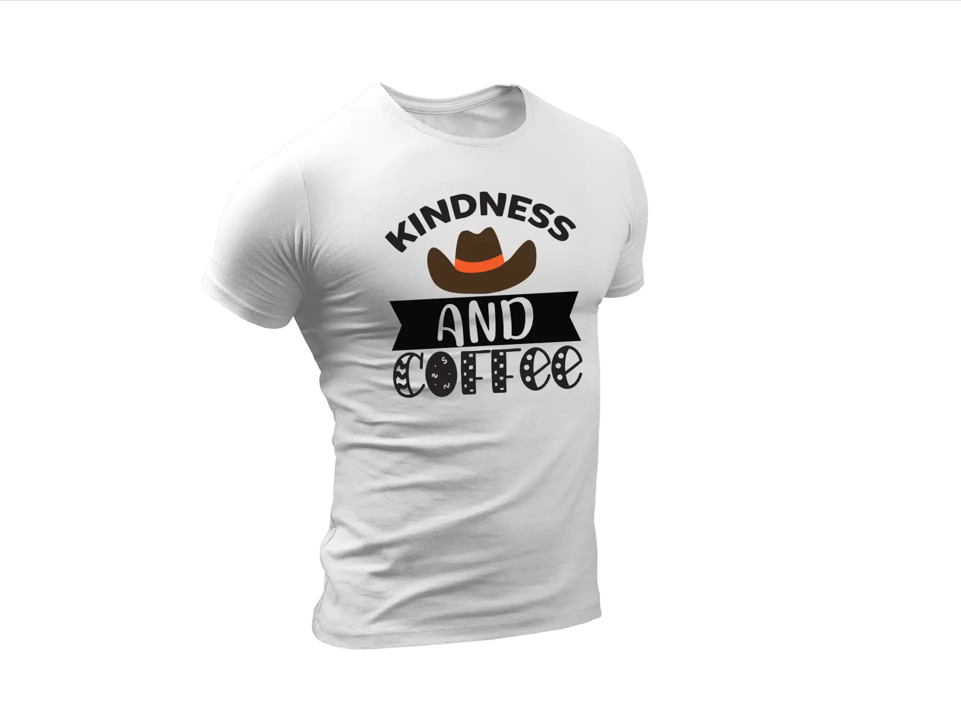 Kindness & Coffee Cowboy Hat SVG Design SVG