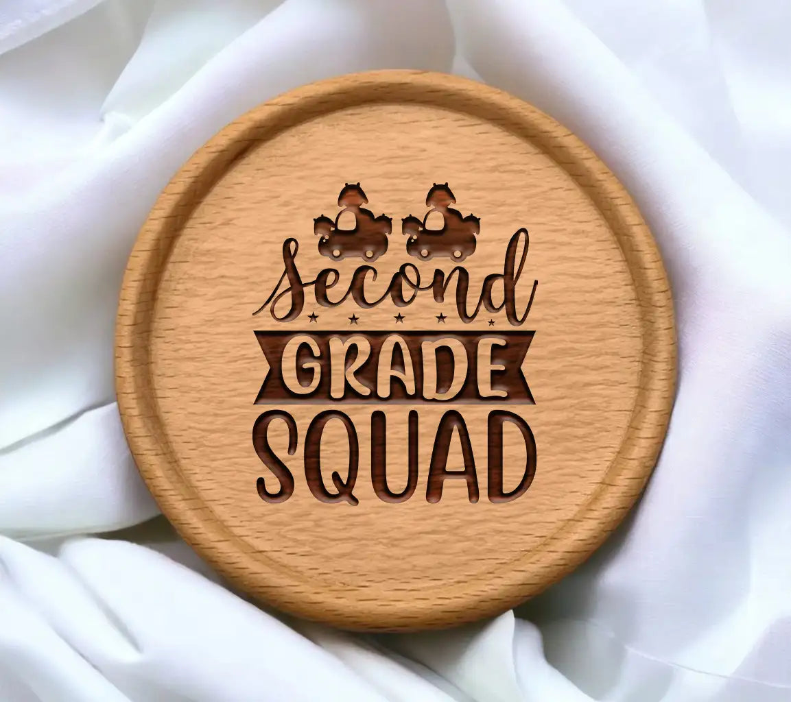 Second Grade Squad SVG - Two Cars & Monsters SVG
