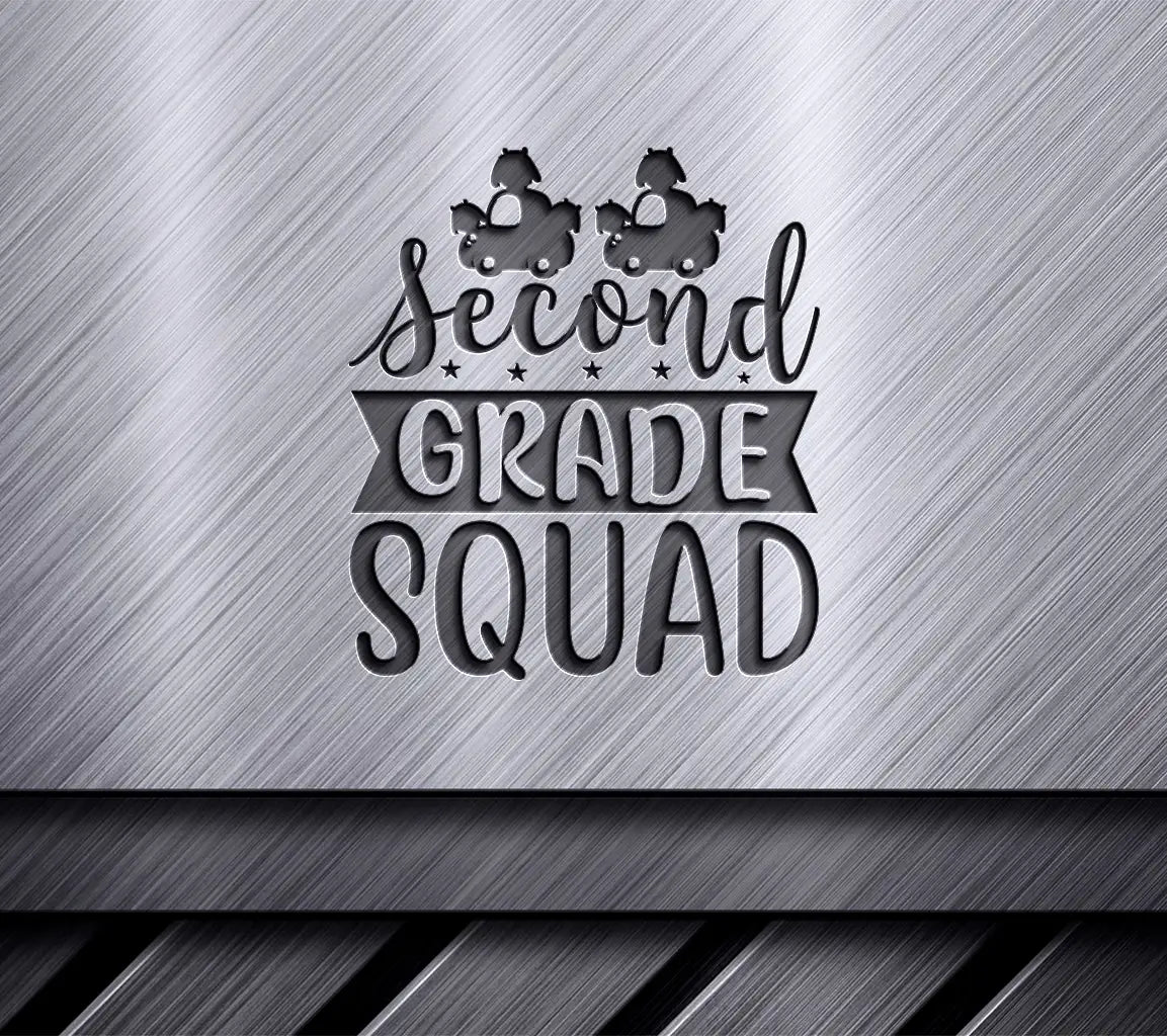 Second Grade Squad SVG - Two Cars & Monsters SVG