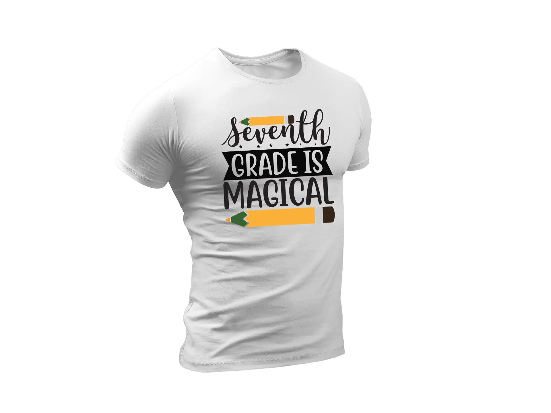 Seventh Grade Is Magical SVG - School Design with Pencils SVG