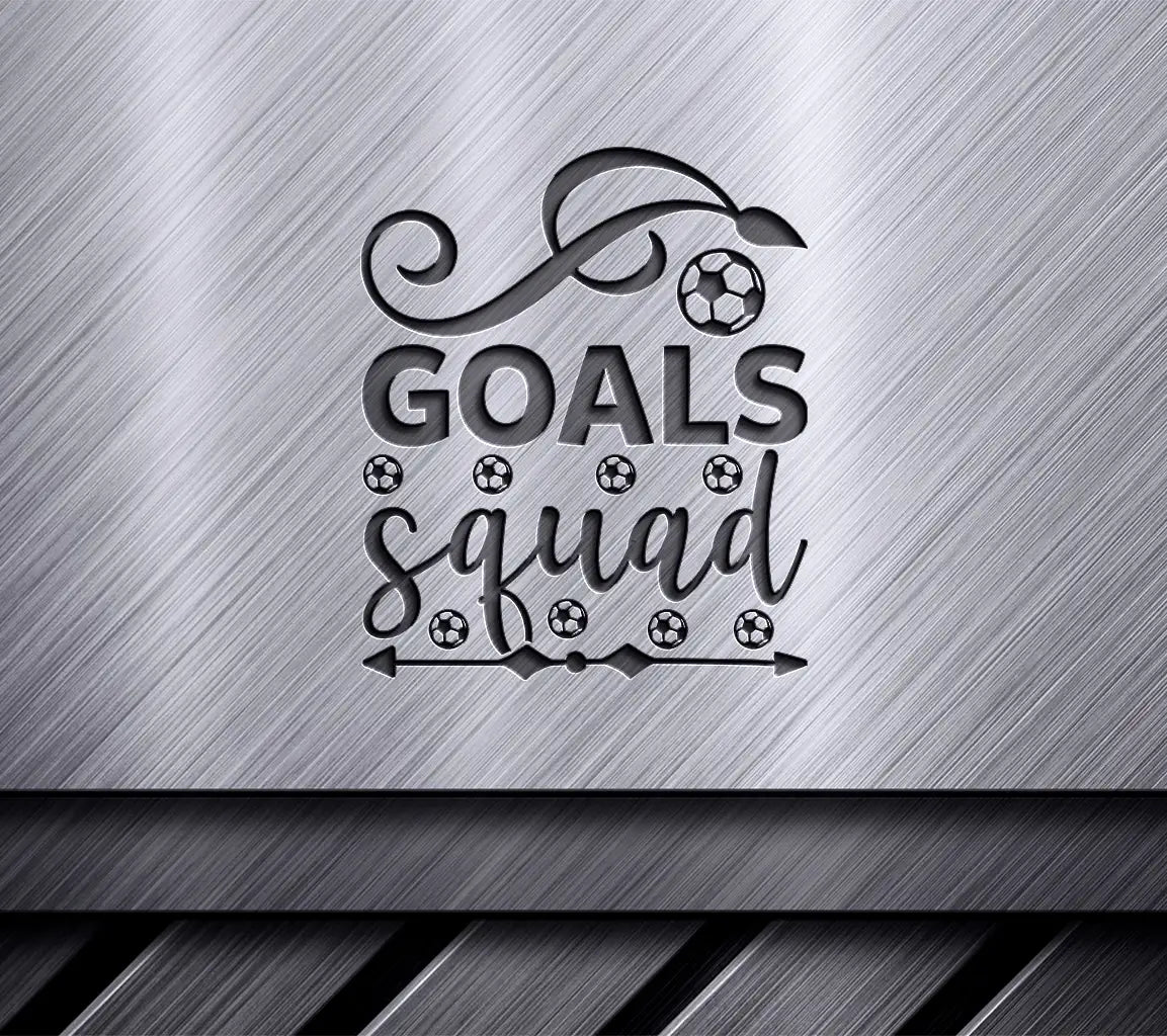 Goals Squad Soccer SVG Design - Huge Sports Team Graphic SVG