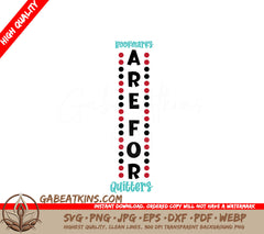 Bookmarks Are For Quilters SVG - Huge Spring Porch Sign SVG