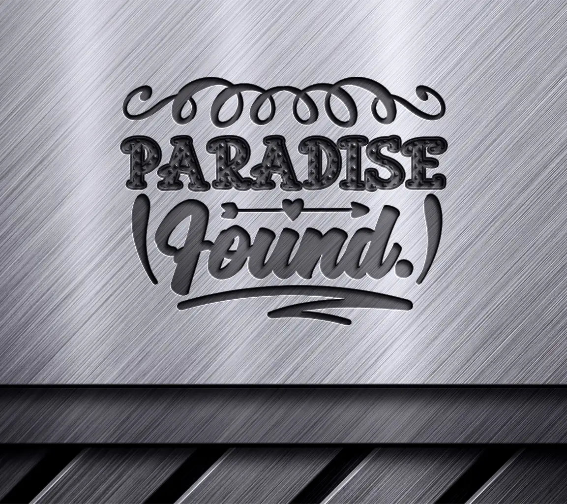 Paradise Found Pink & Yellow SVG - Summer Design SVG
