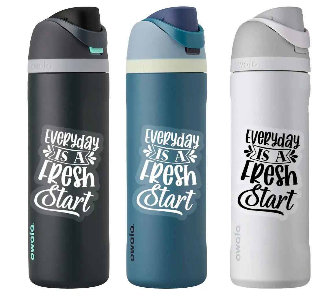 Everyday is a Fresh Start SVG -  Water Tracker Design SVG