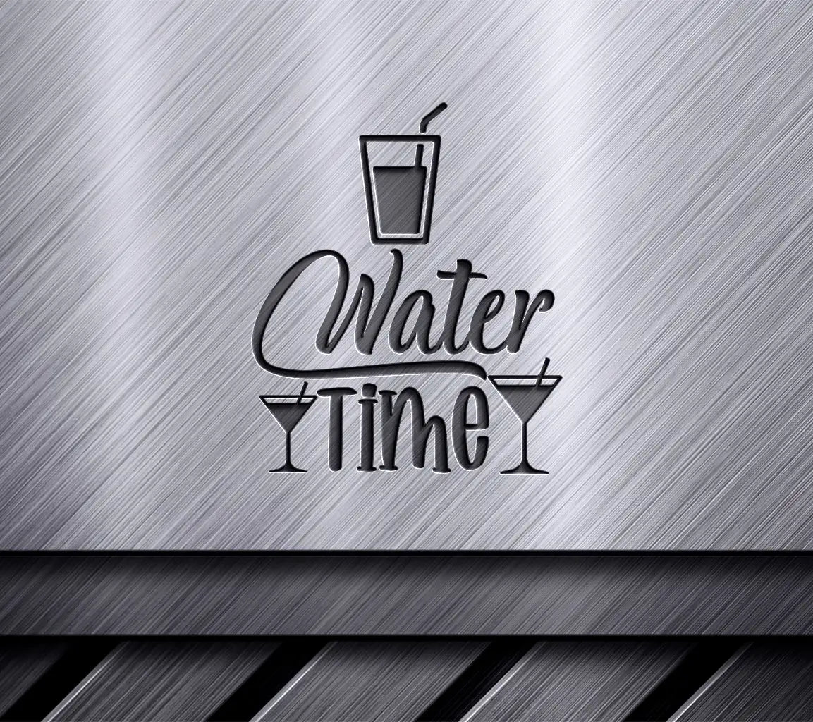  Water Time Design SVG Glass, Martini Glasses, Water Tracker SVG