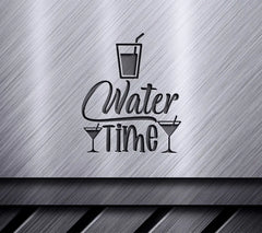  Water Time Design SVG Glass, Martini Glasses, Water Tracker SVG
