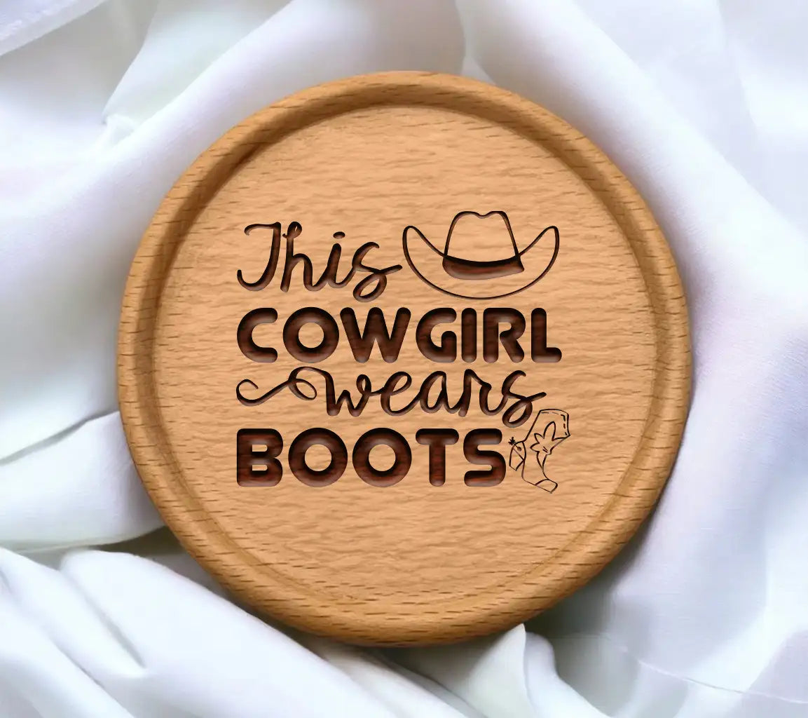 This Cowgirl Wears Boots SVG -  Western Sign Design SVG