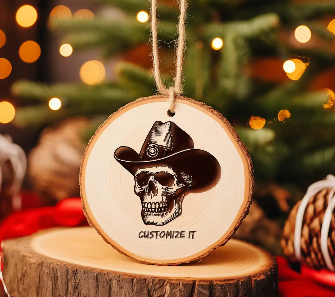 Cowboy Skull SVG -  Drawing SVG