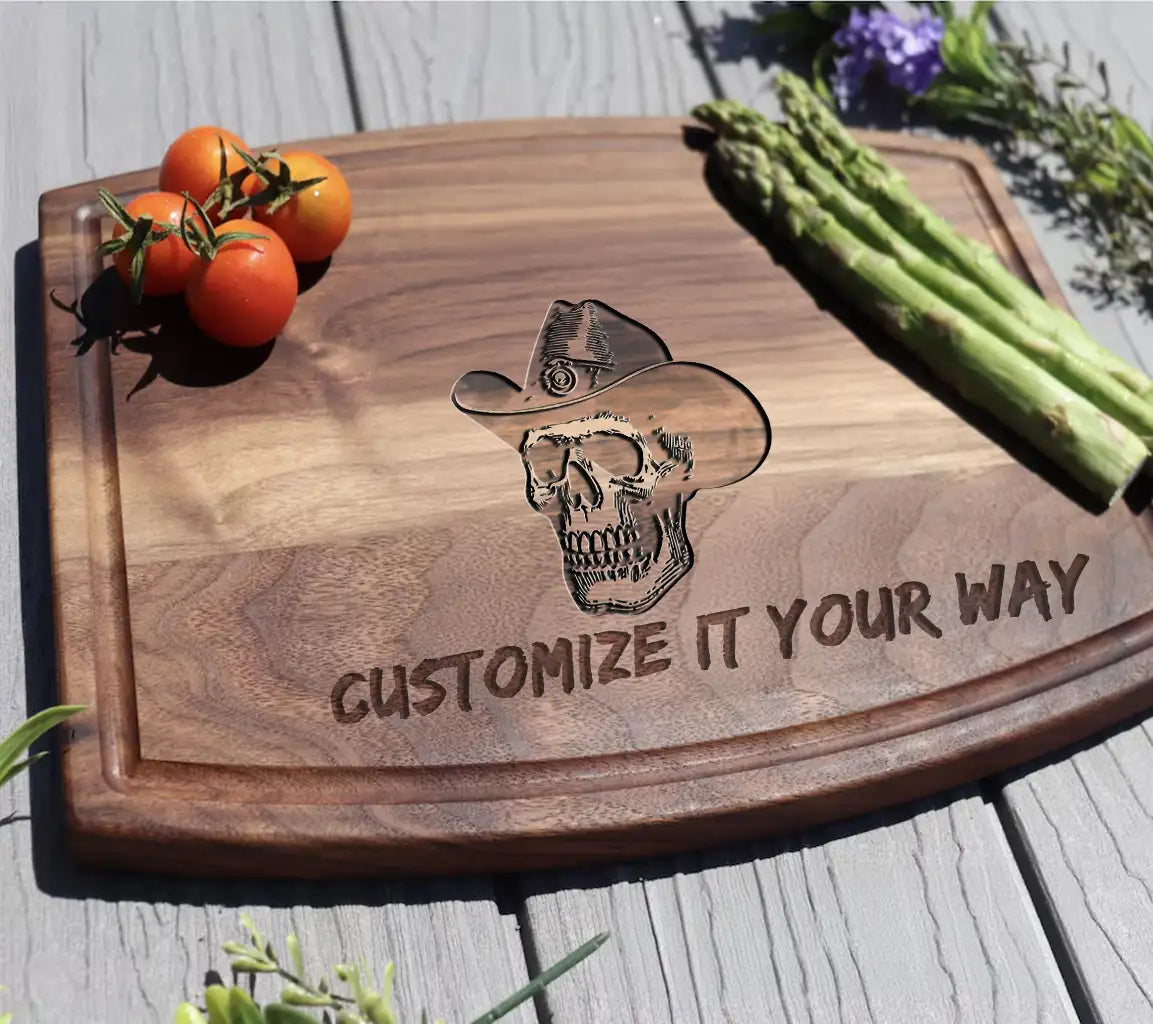 Cowboy Skull SVG -  Drawing SVG