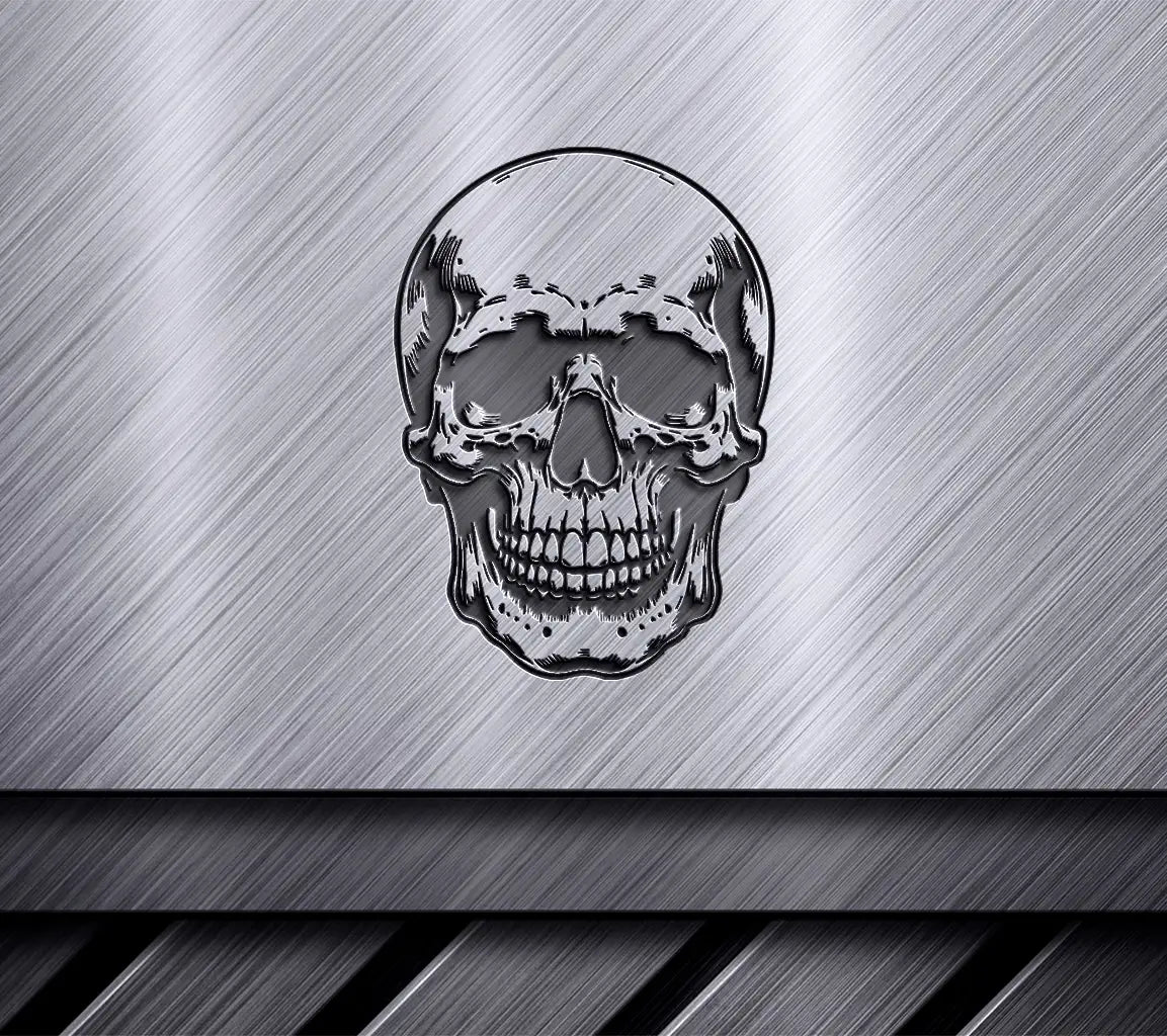  Human Skull SVG Drawing - Vector Illustration SVG
