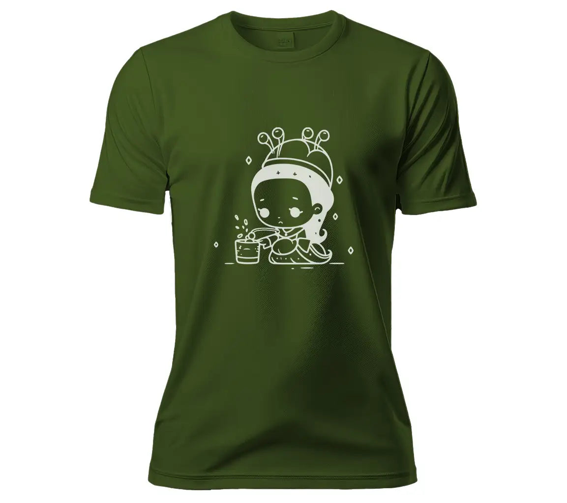 Cute Girl Bee Hat Drinking Water SVG -  Illustration SVG