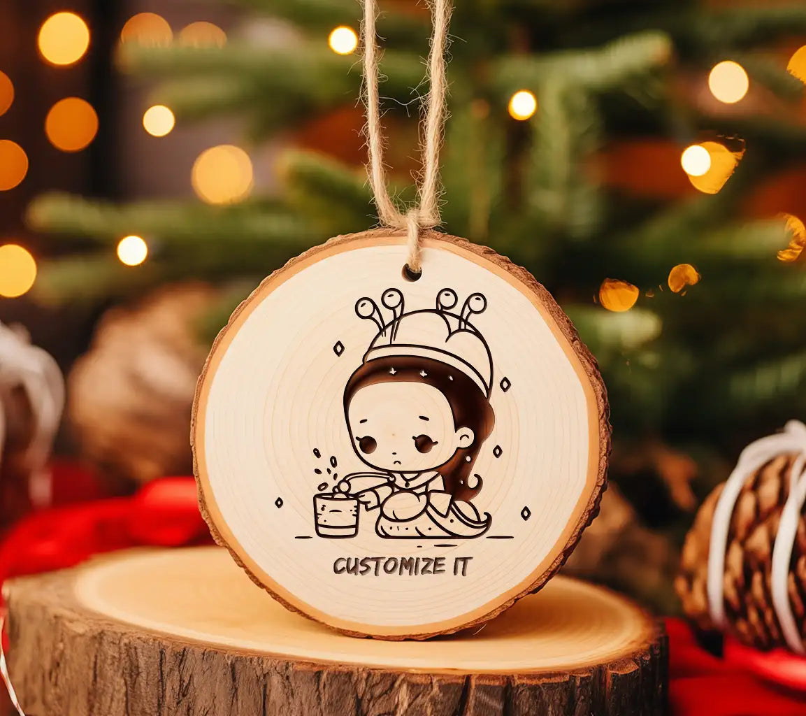 Cute Girl Bee Hat Drinking Water SVG -  Illustration SVG