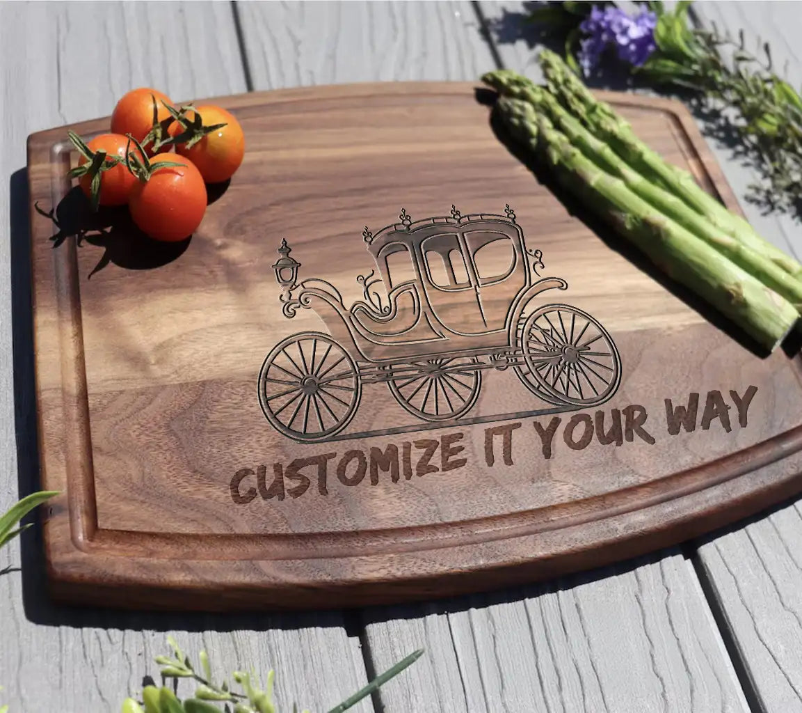  Regal Horse Drawn Carriage SVG - Wedding Emblem Design SVG