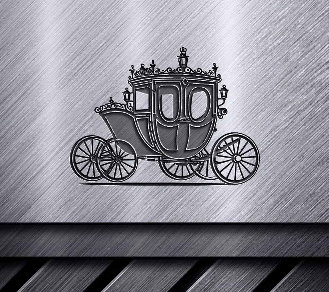  Horse Drawn Carriage SVG - Royal Wedding Carriage Design SVG