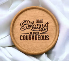 Be Strong & Courageous  SVG Design for Jesus T-Shirts SVG