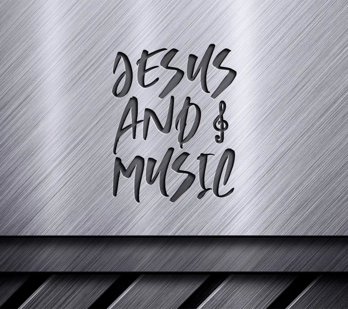 Jesus & Music SVG Design -  T-Shirt Graphic SVG