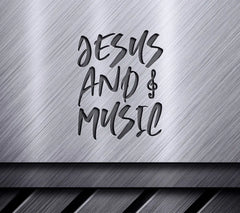 Jesus & Music SVG Design -  T-Shirt Graphic SVG