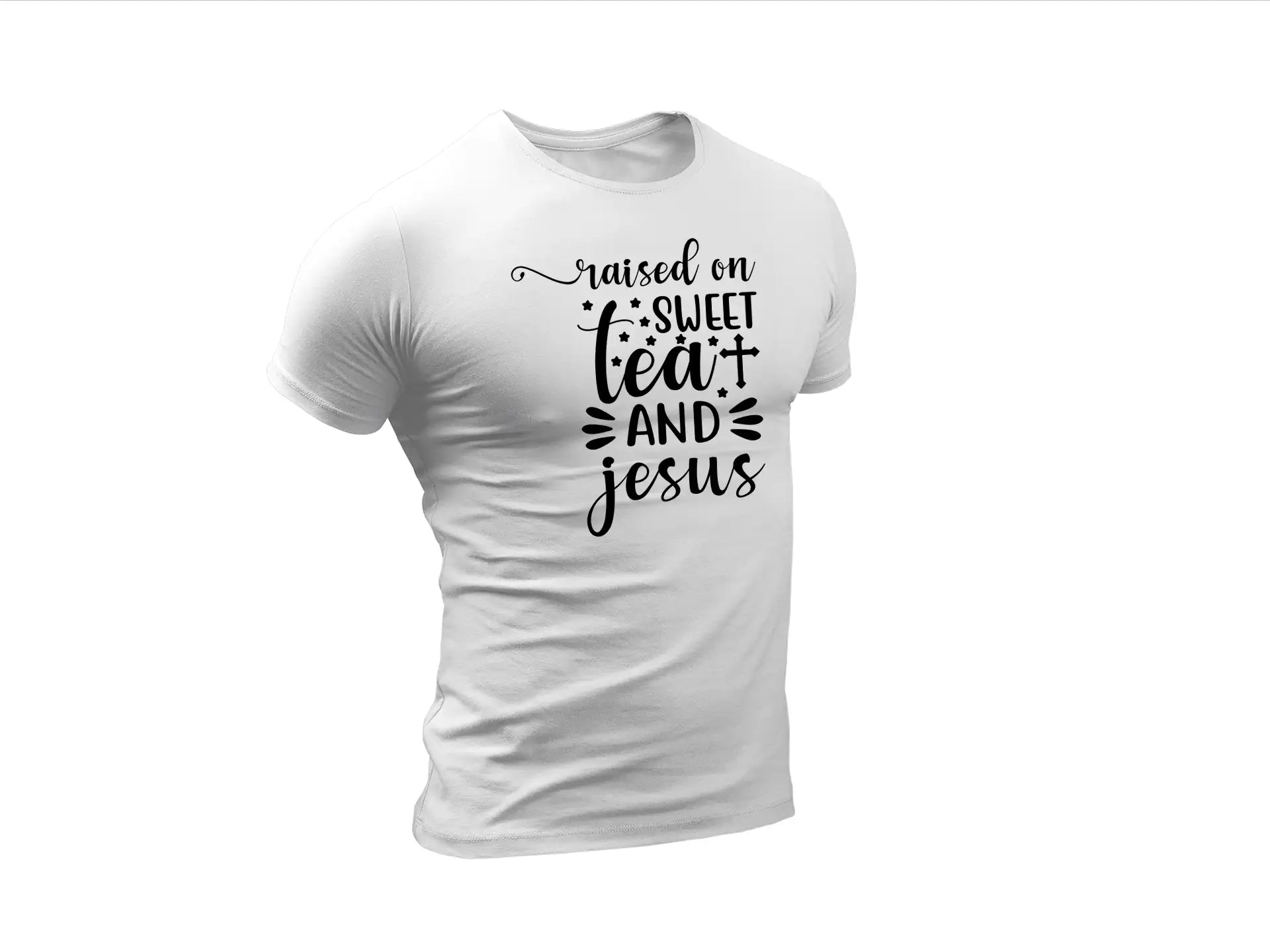 Raised on Sweet Tea & Jesus SVG Design SVG