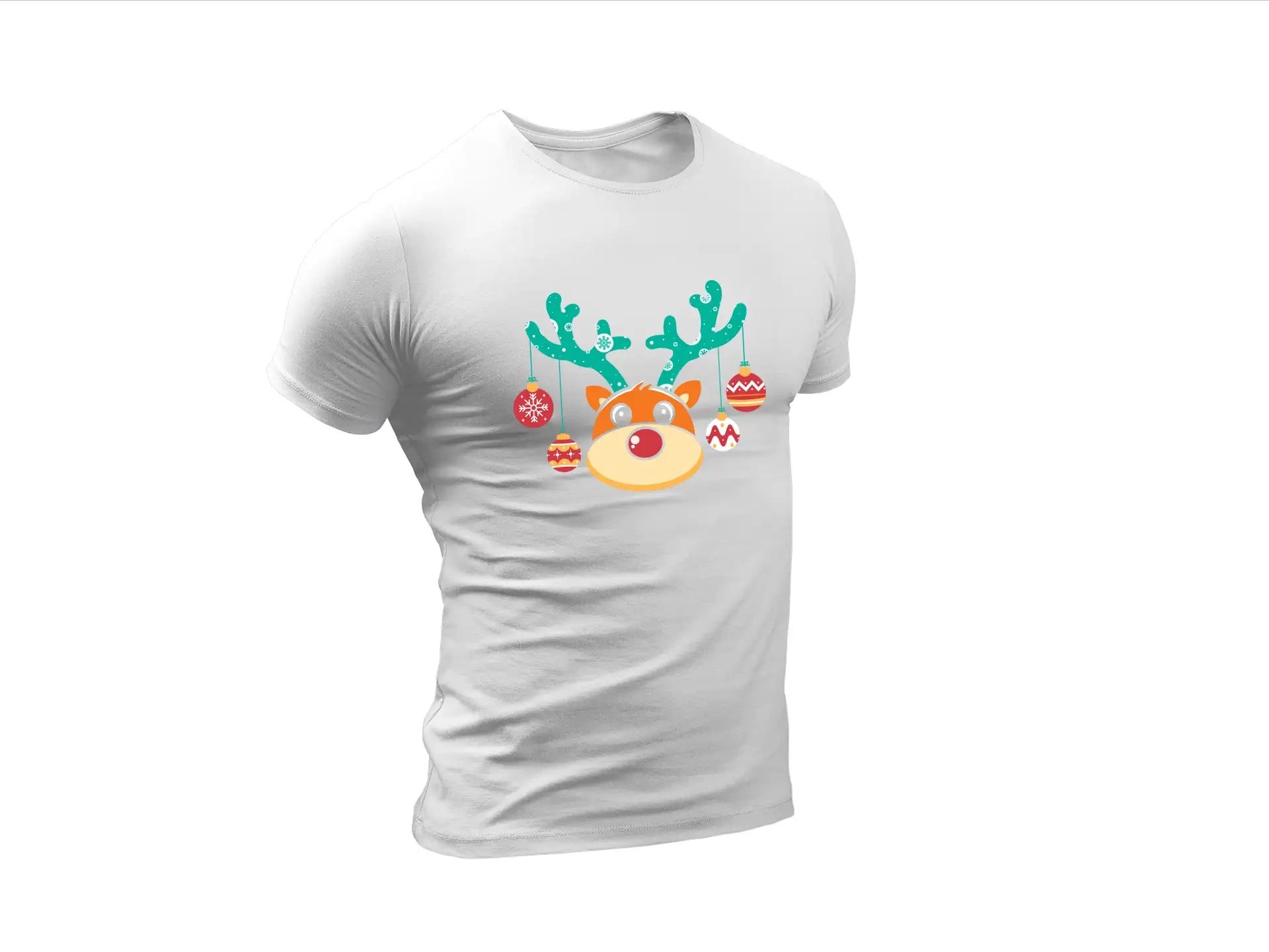 Kawaii Reindeer with Christmas Ornaments SVG SVG