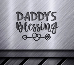 Daddys Blessing SVG with Heart & Arrow - Kids Design SVG