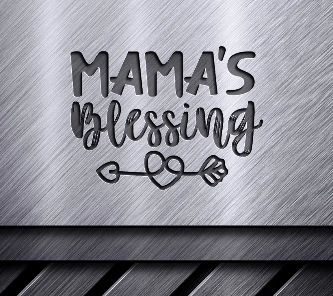 Mamas Blessing SVG with Heart & Arrow - Kids Design SVG