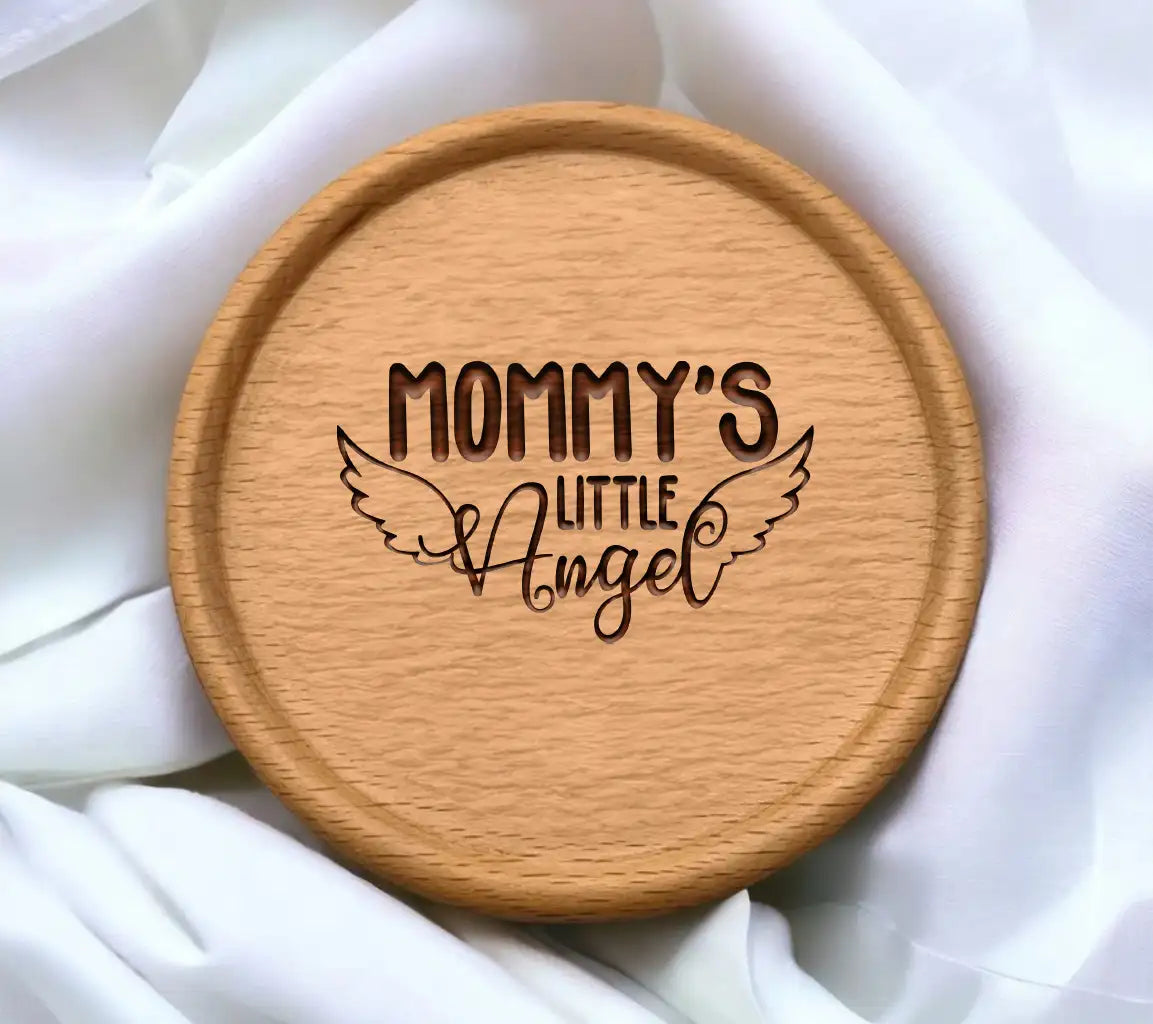 Mommys Little Angel SVG -  Design with Wings SVG