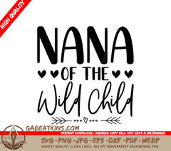 Nana of the Wild Child SVG -  Design SVG