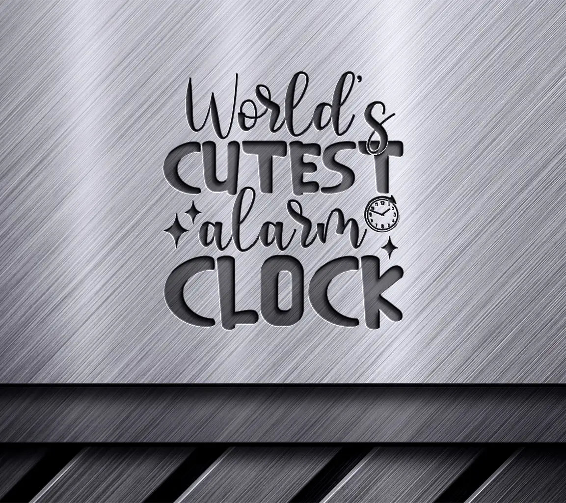 Worlds Cutest Alarm Clock SVG for Kids SVG