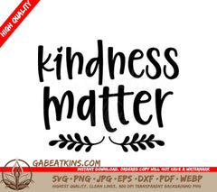  Kindness Matters SVG Design SVG