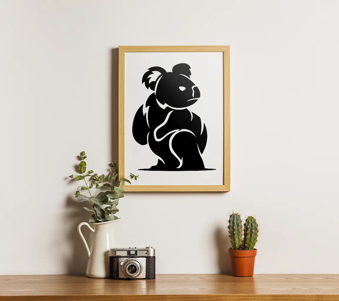  Koala Silhouette Design SVG - Brand Identity Icon Vector Graphic SVG