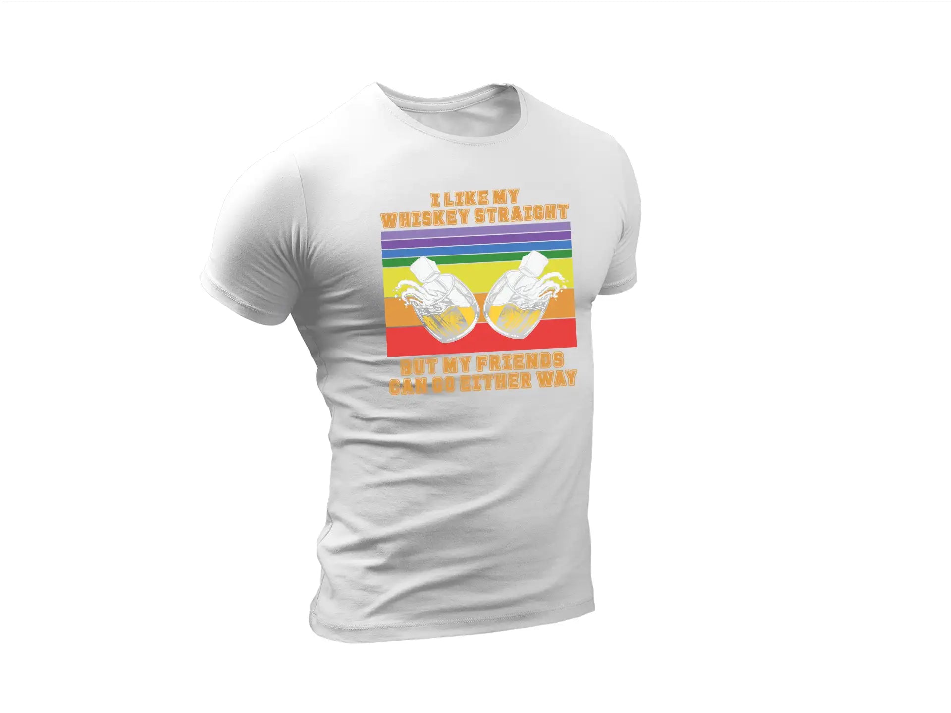 LGBT+ I Like My Whiskey Straight SVG Design SVG