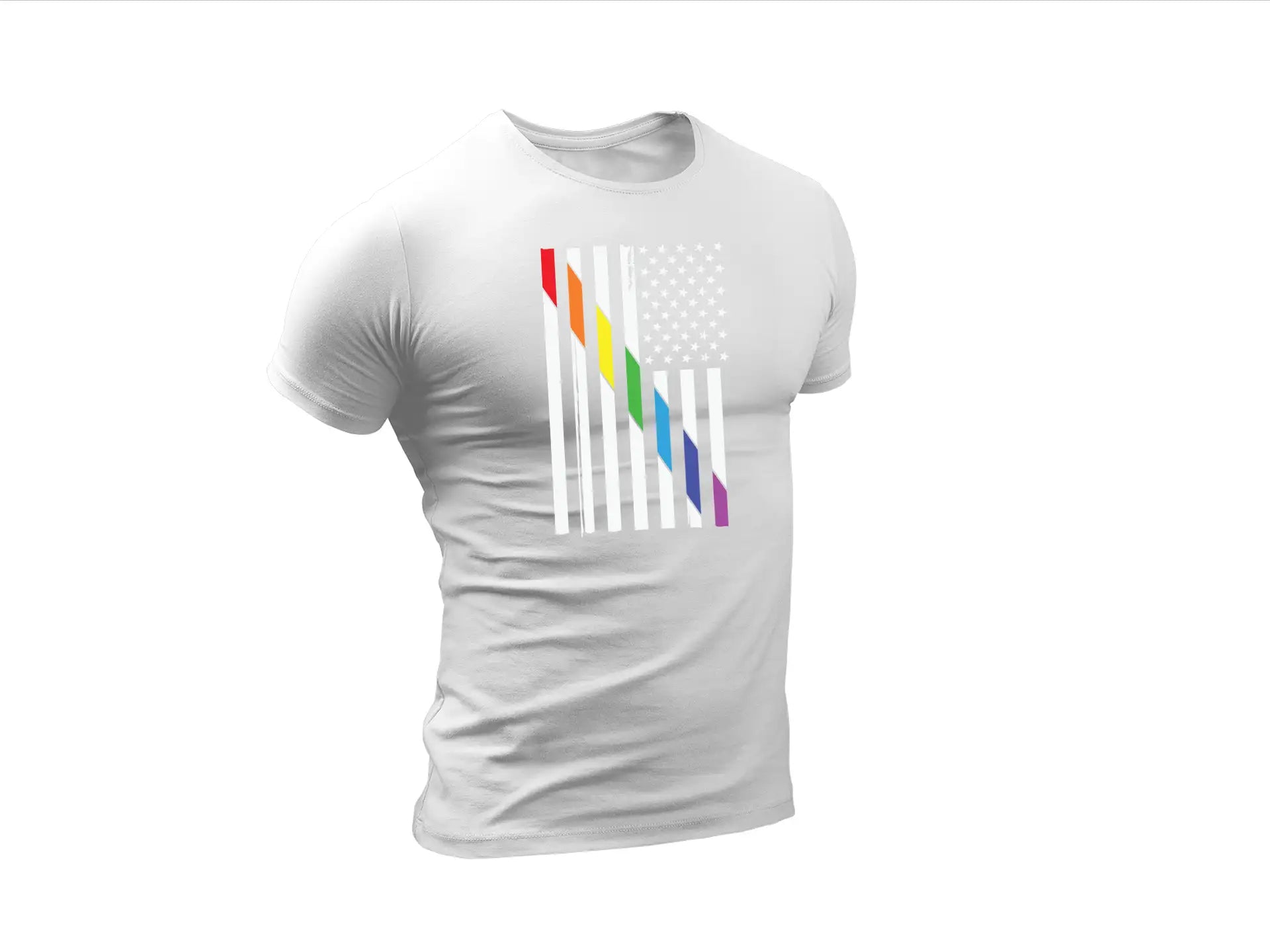Rainbow Squares on White Background - LGBT Pride SVG SVG